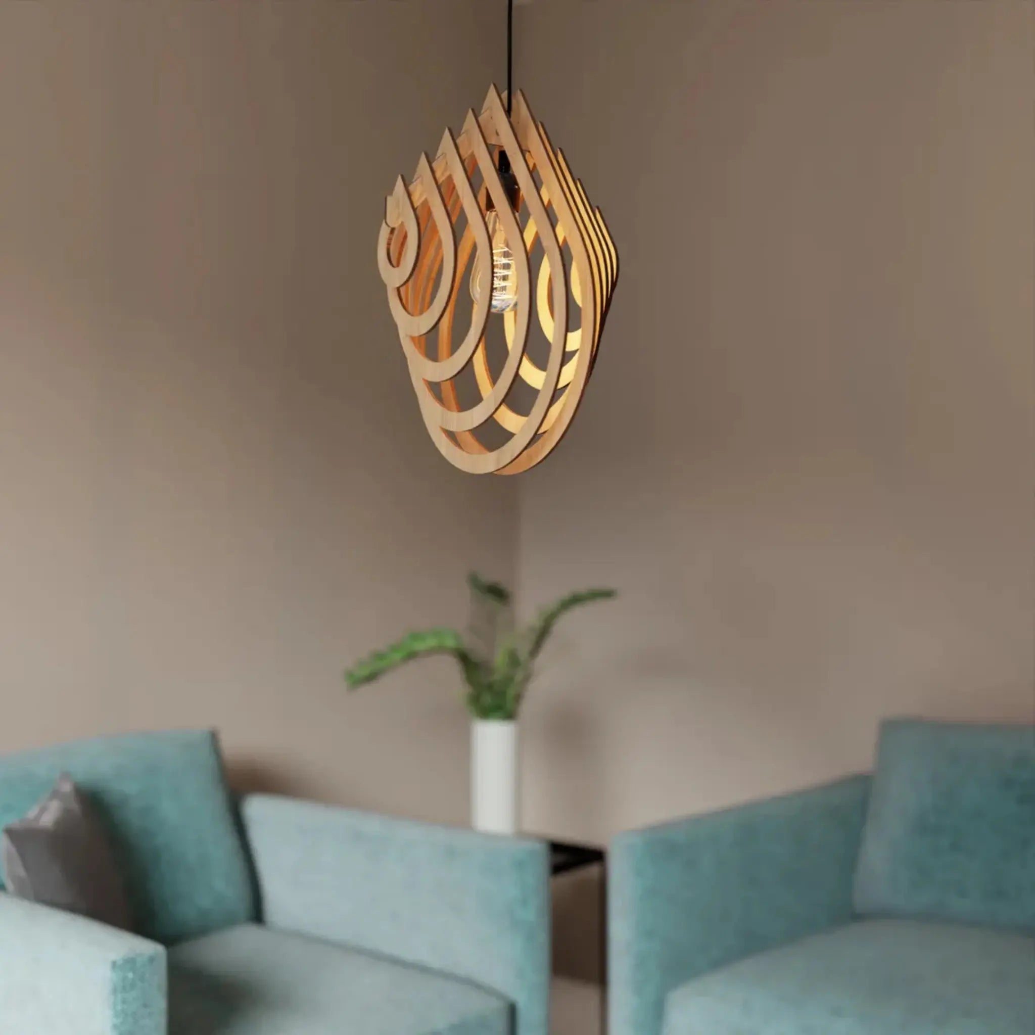 Teardrop Lamp Shade Burn Wow