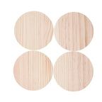 Beer Designs Round Wooden Coasters (Set of 4) - Burn Wow