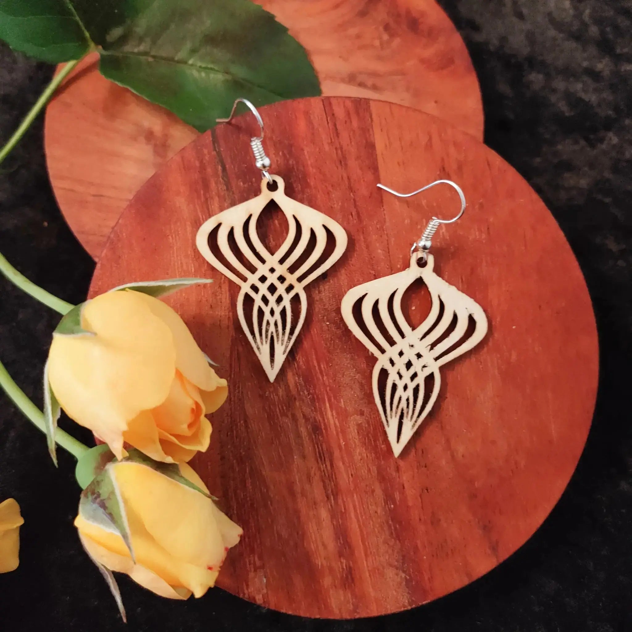 Brush Natural Earrings