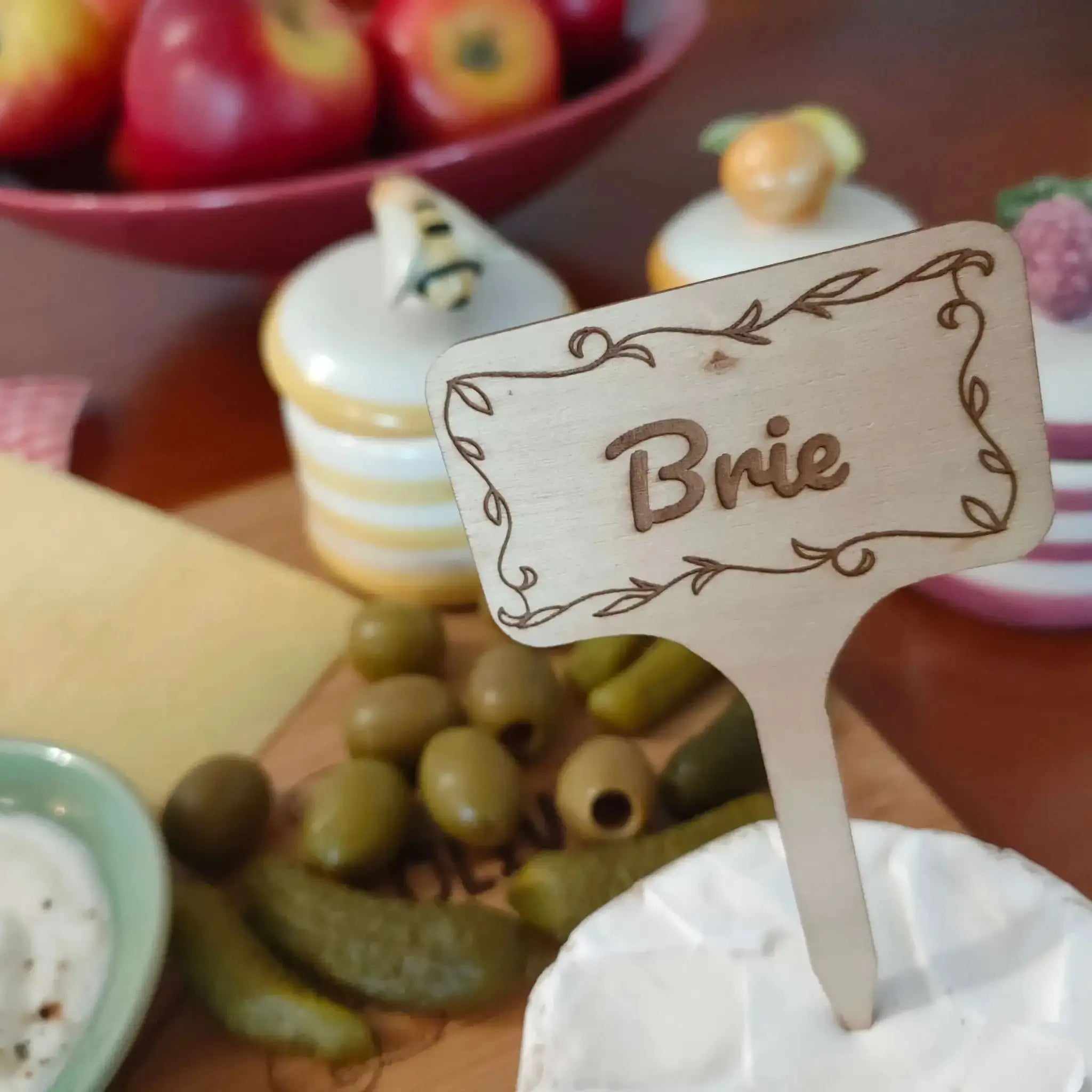 Custom Text Charcuterie Board Markers Burn Wow