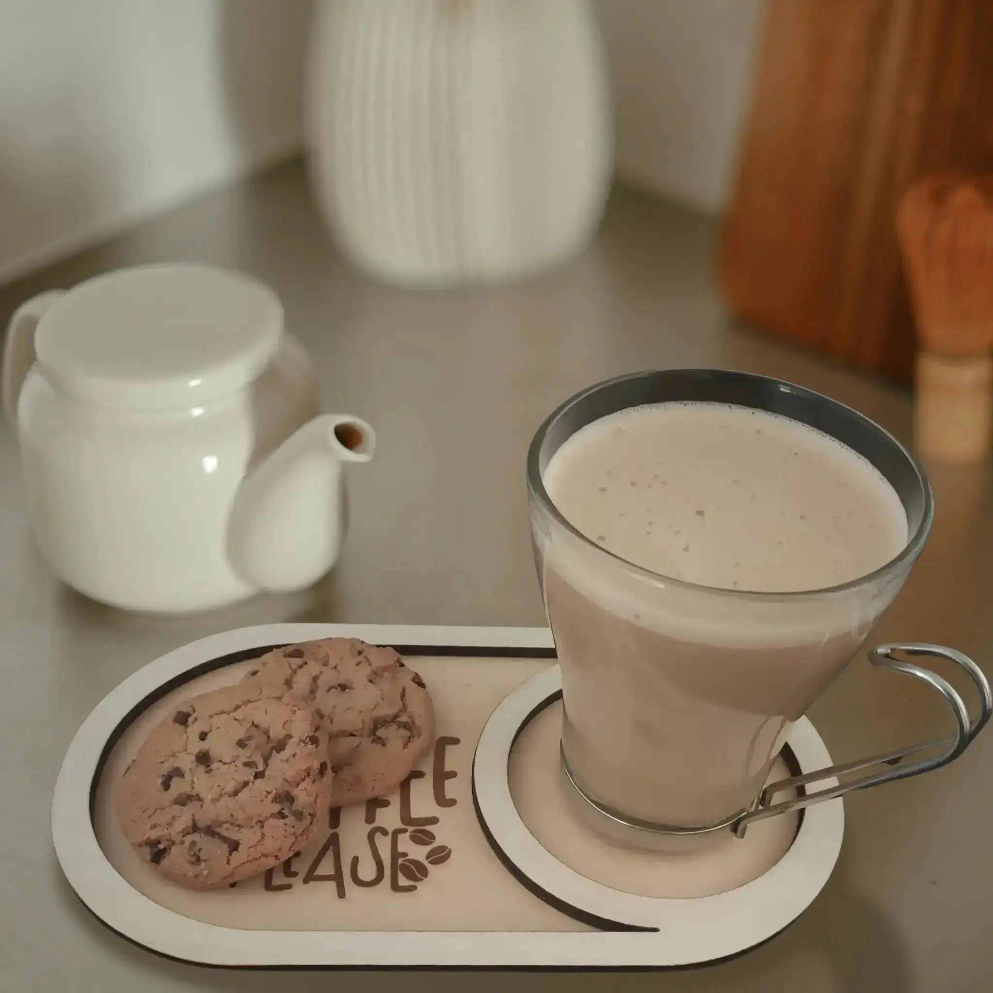 Dad Designs Wooden Coffee Tray Burn Wow