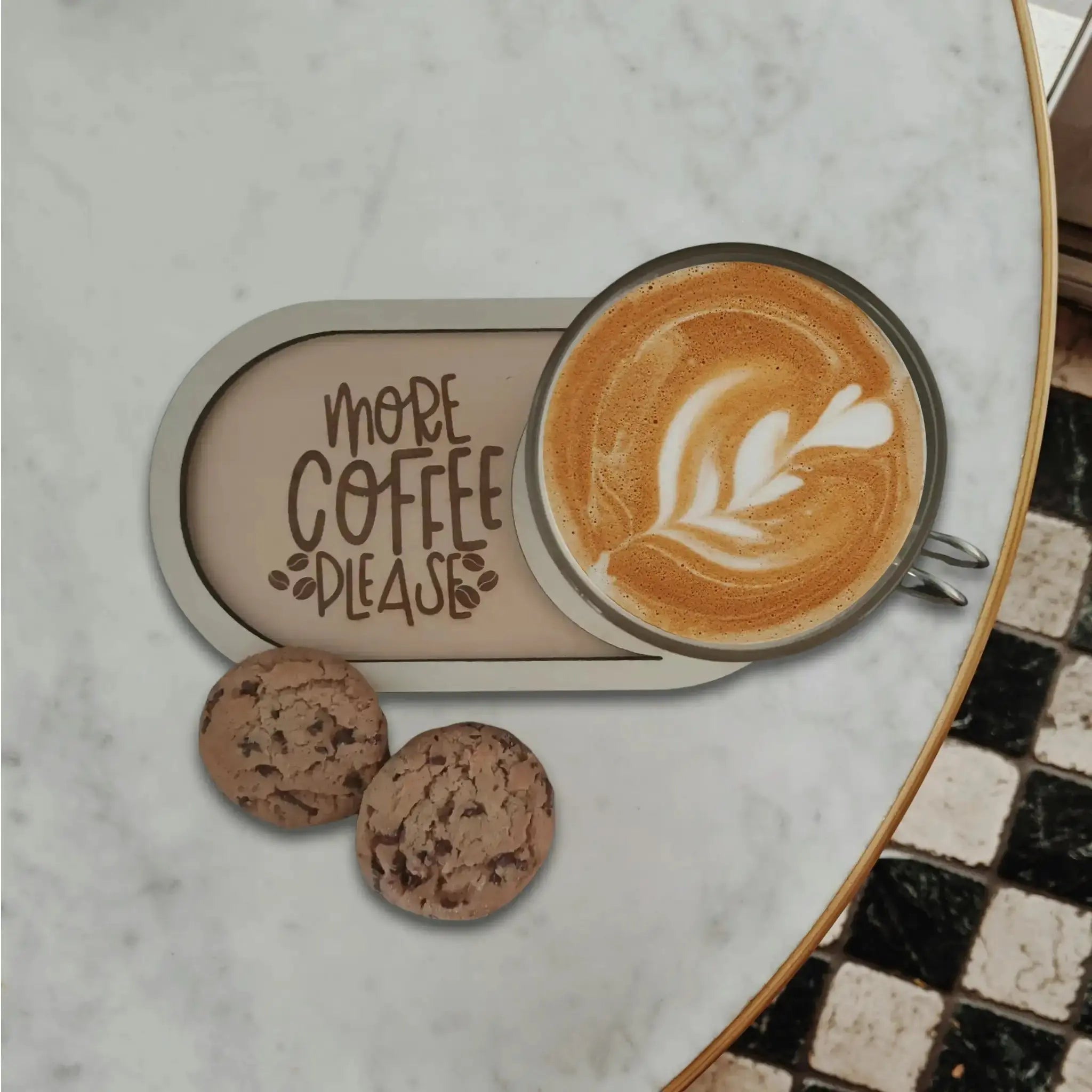 Dad Designs Wooden Coffee Tray Burn Wow