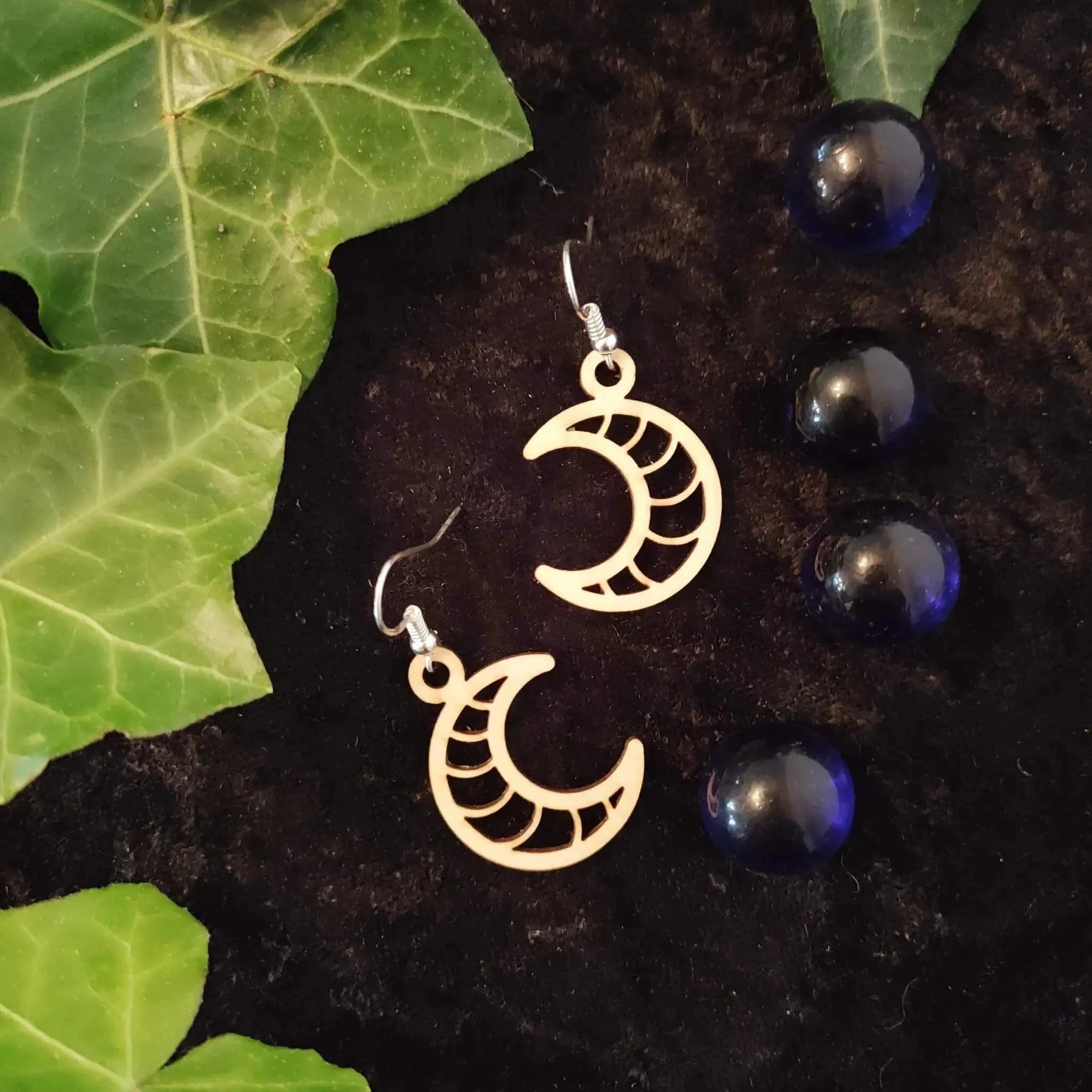 Crescent Natural Earrings