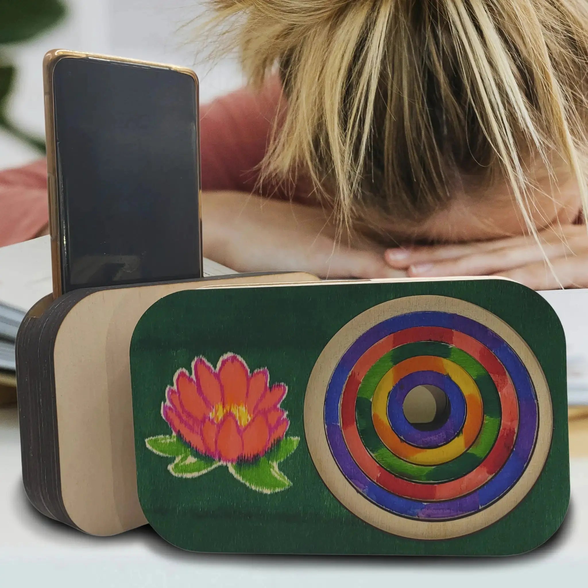 DIY Wooden Phone Speaker Box Burn Wow