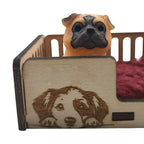 Emotional Support Dog Bed with Pet Burn Wow