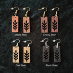 Nightlife Wood Earrings Burn Wow