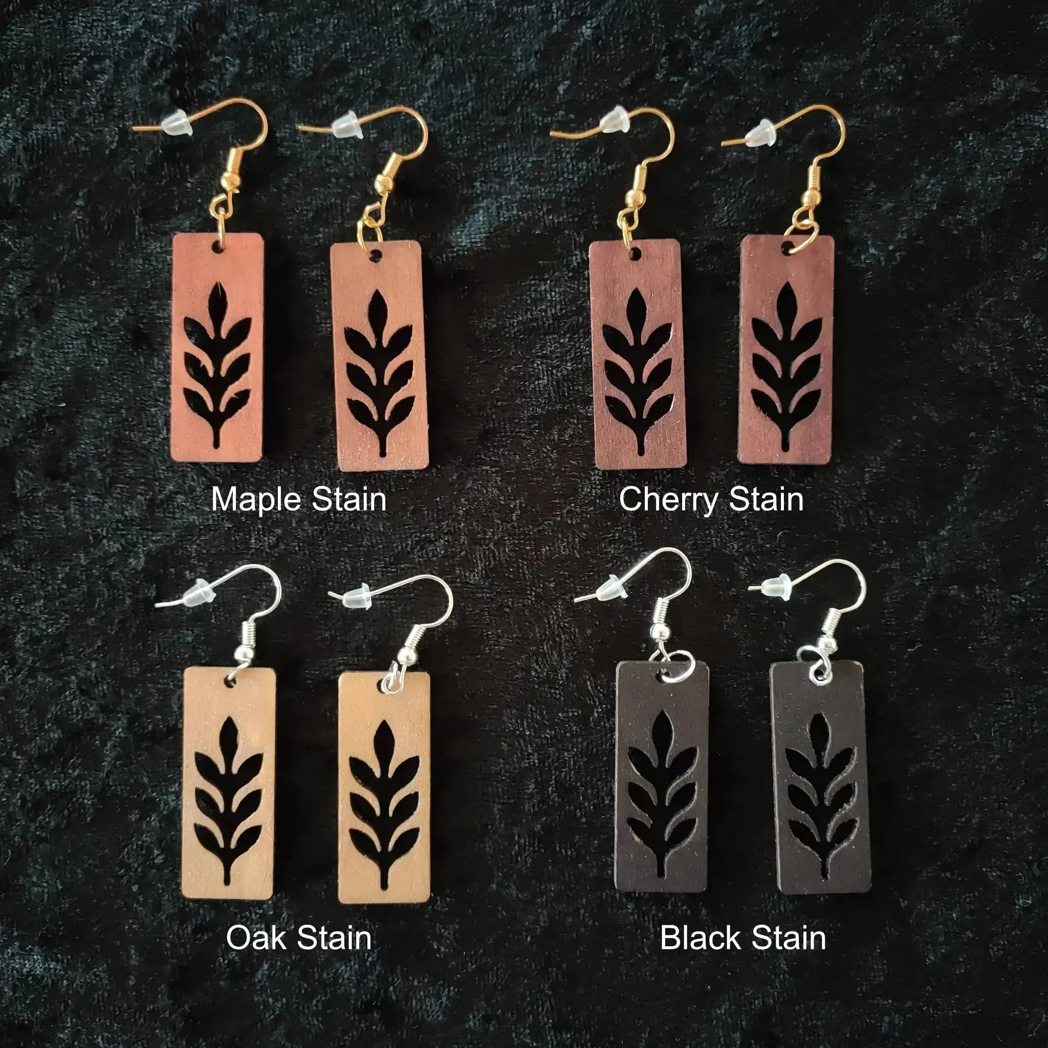 Nightlife Wood Earrings Burn Wow