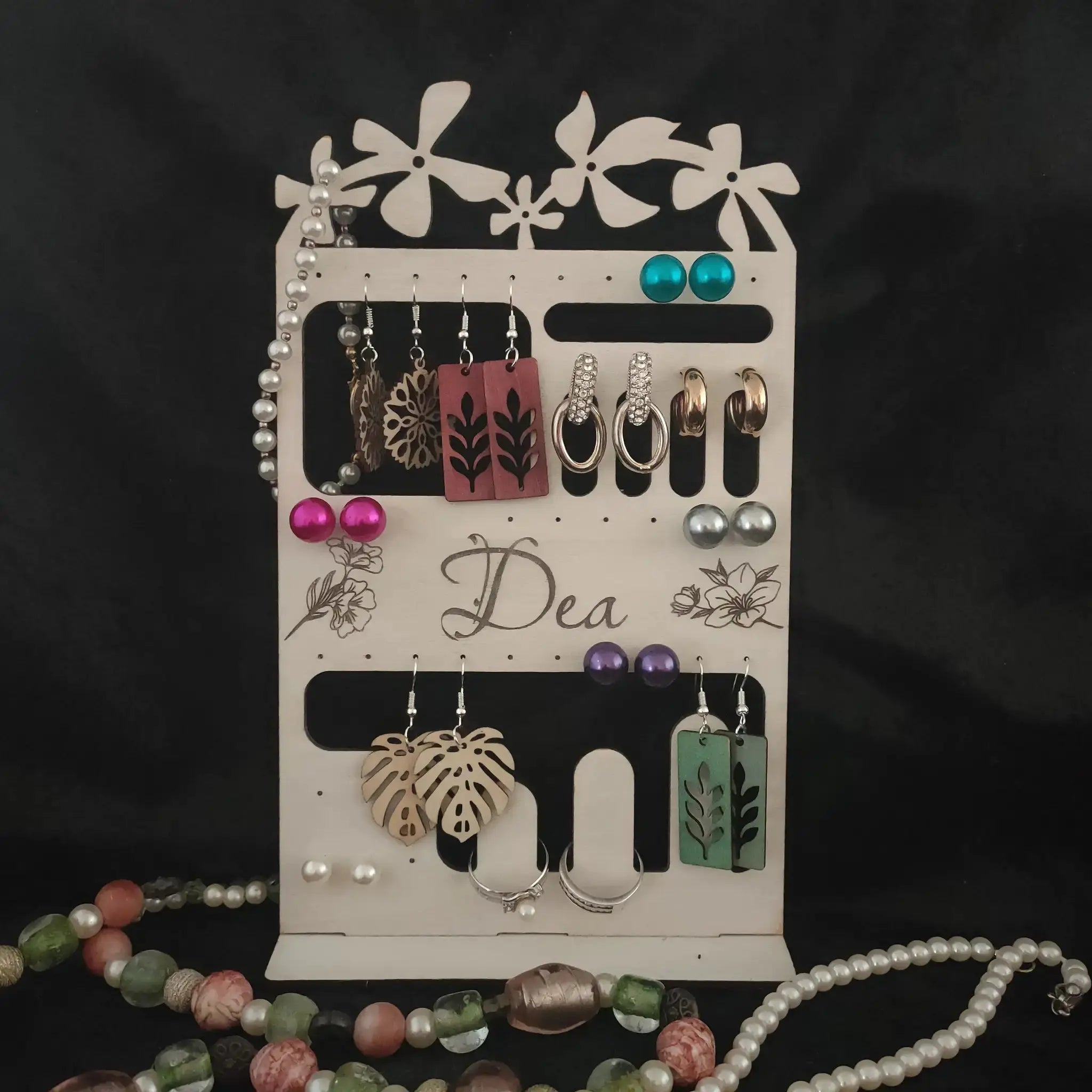 Earrings and Rings Display Stand Burn Wow