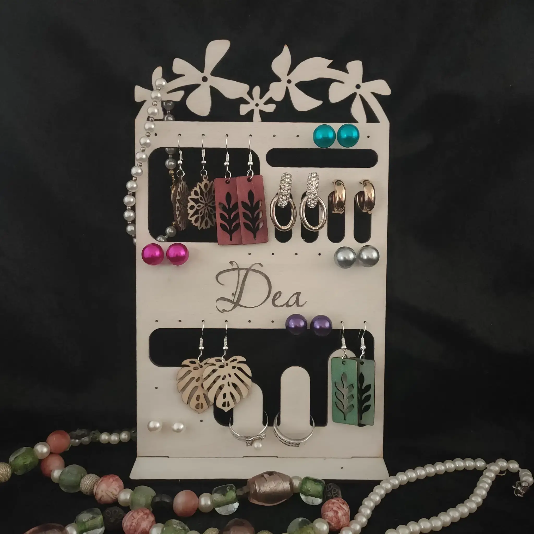 Earrings and Rings Display Stand Burn Wow