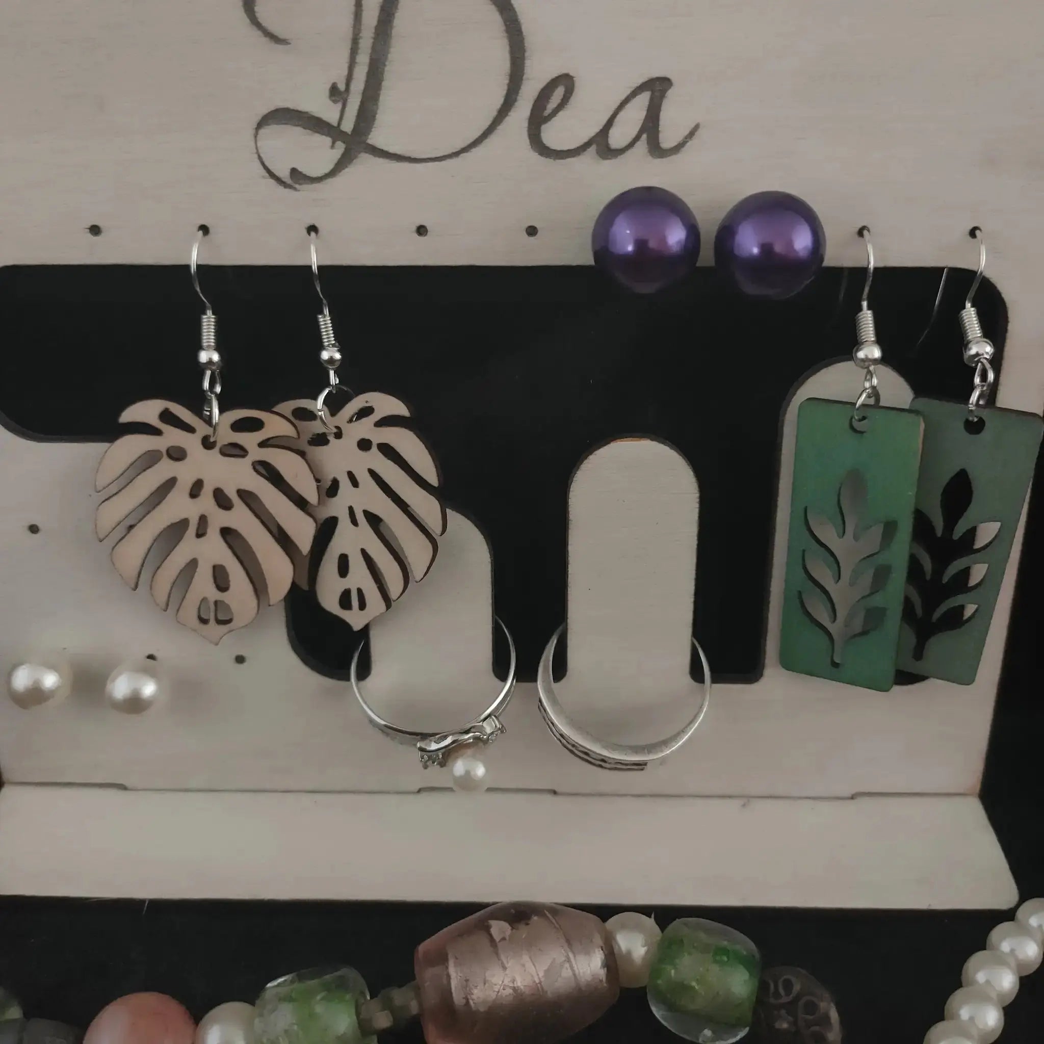 Earrings and Rings Display Stand Burn Wow