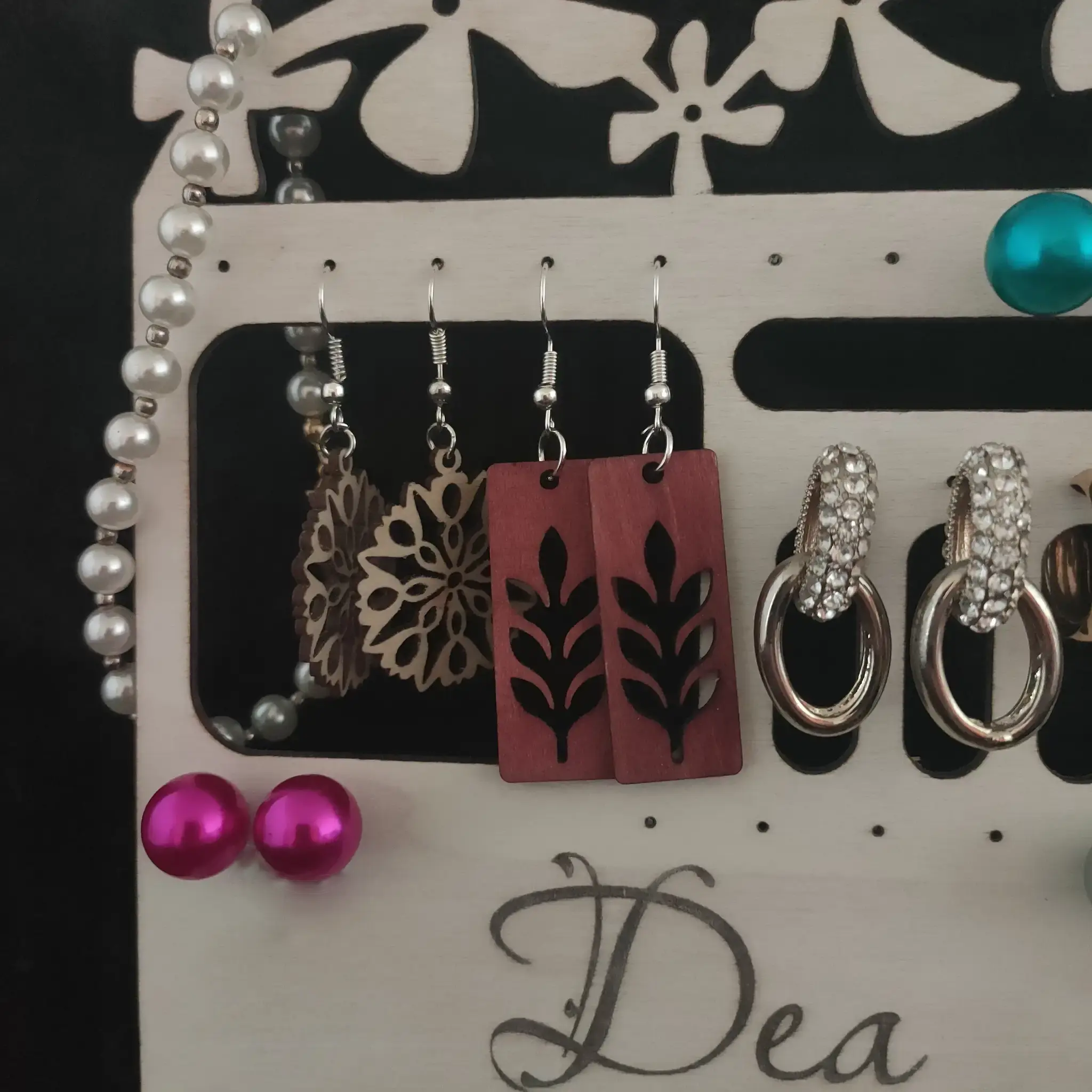 Earrings and Rings Display Stand Burn Wow