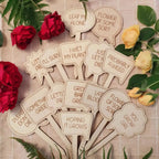 Funny Sayings Garden Markers (Set of 4) Burn Wow