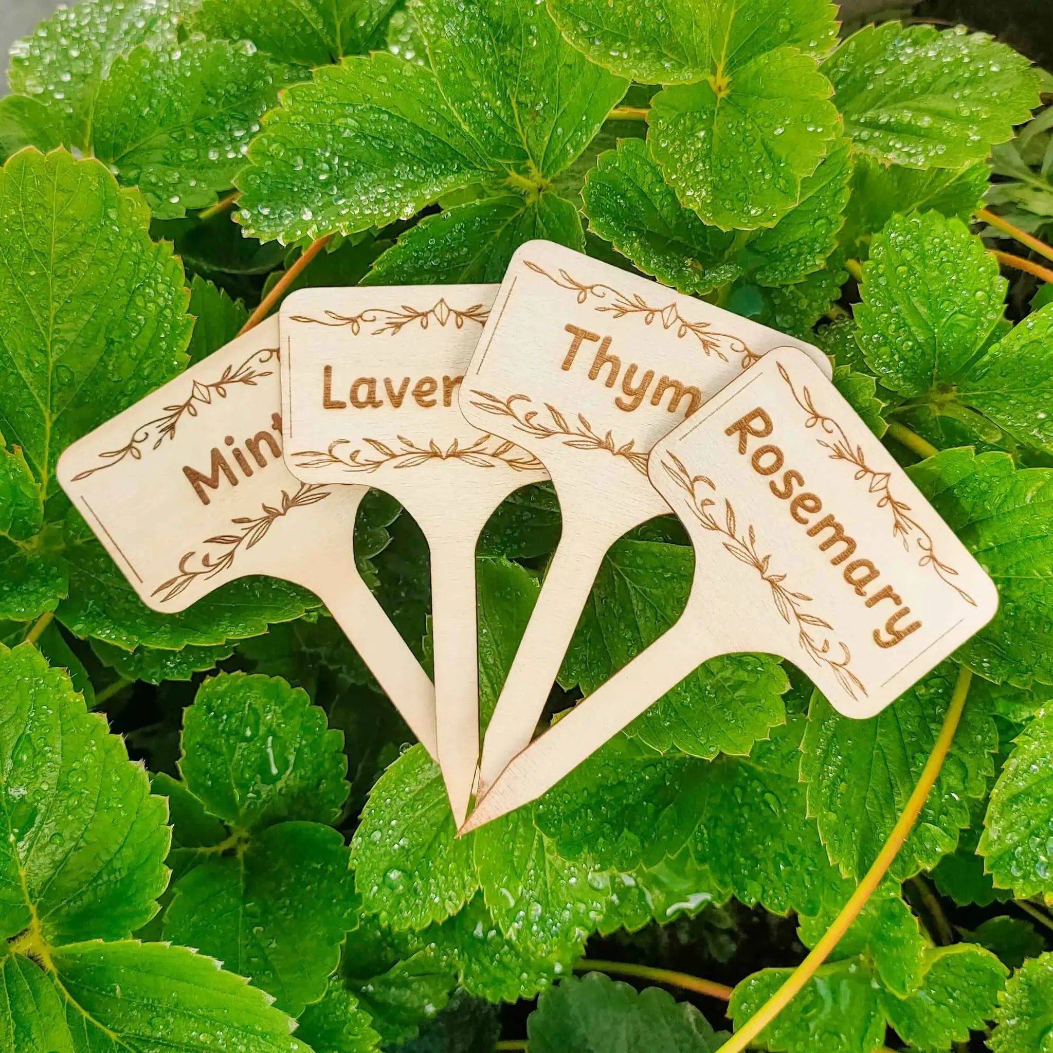 Custom Text Garden Markers Burn Wow