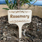 Custom Text Garden Markers Burn Wow
