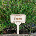 Custom Text Garden Markers Burn Wow