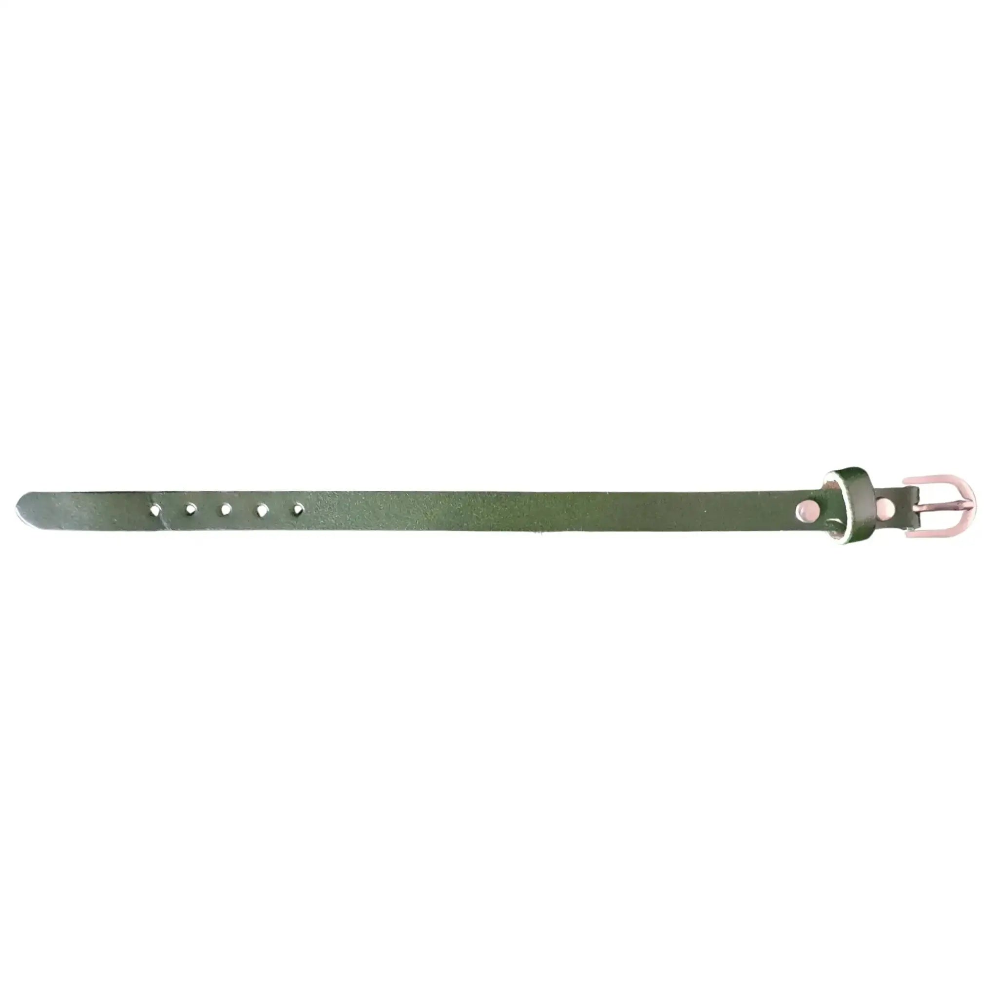 Green Leather Bracelet Burn Wow