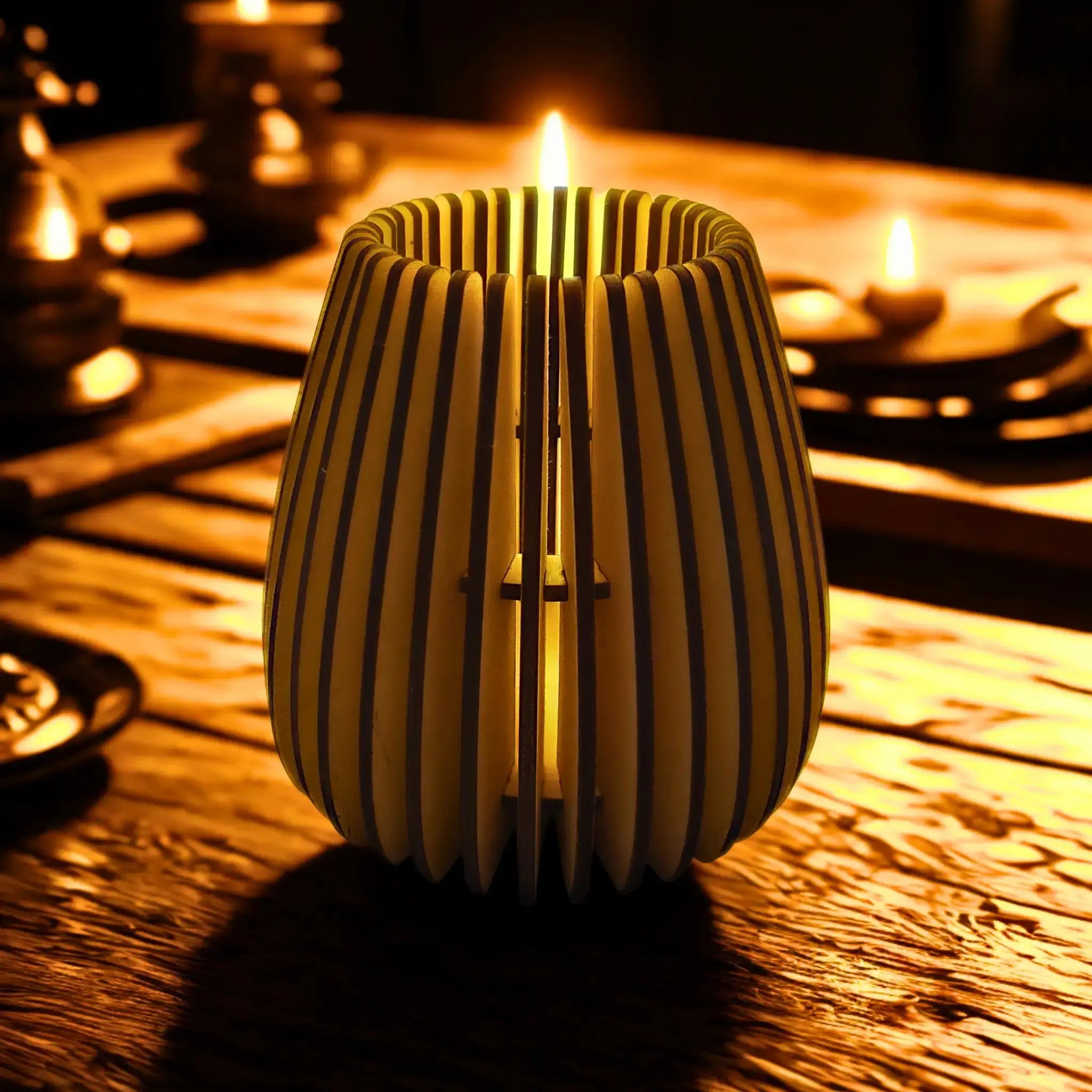 Droplet Tealight Lantern Burn Wow