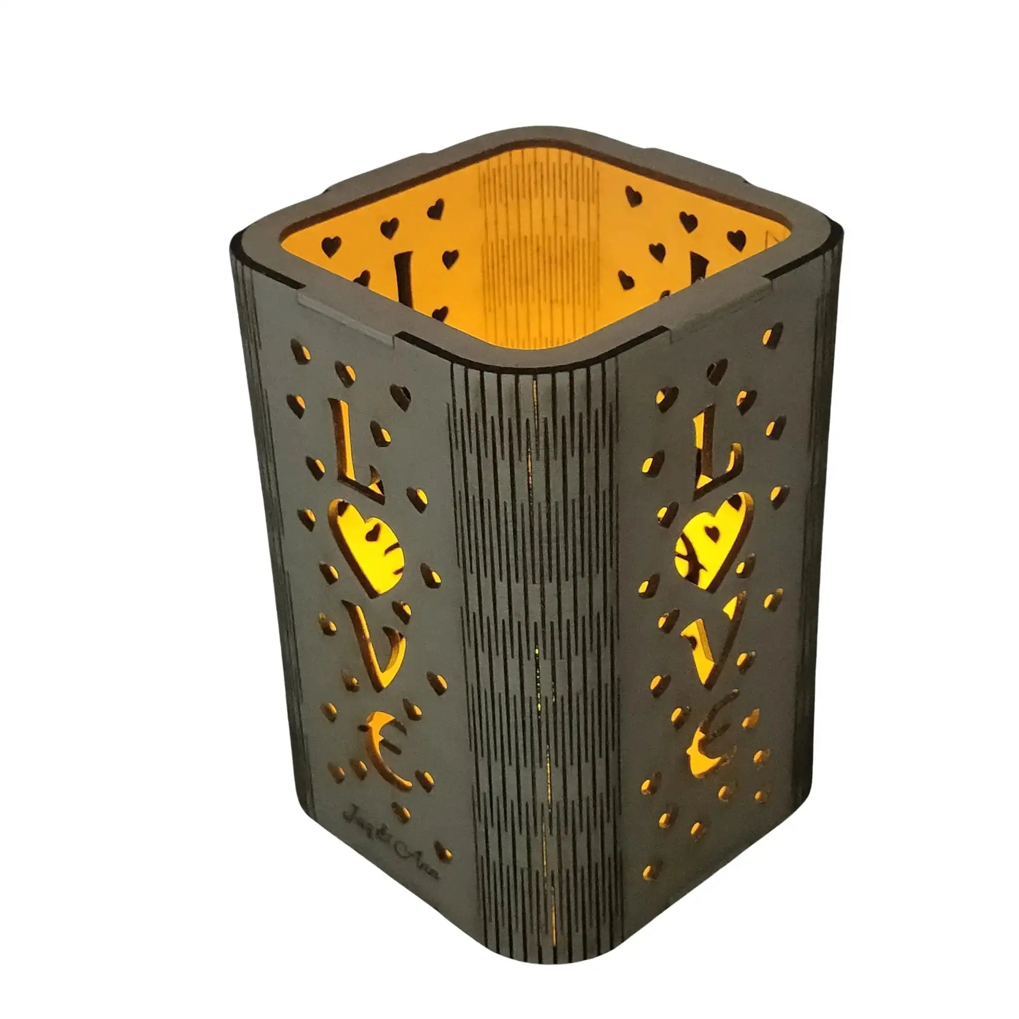 Love Design Tealight Lantern Burn Wow