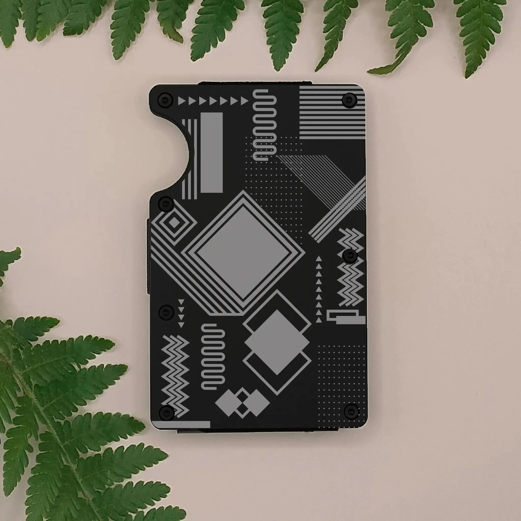 Geometric Minimalist Wallet Burn Wow