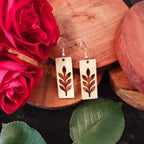 Nightlife Wood Earrings Burn Wow