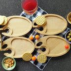Wine Designs Oval Snack Trays (Set of 4) Burn Wow