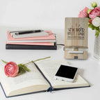 Bamboo Phone Stand for Teen Girls Burn Wow