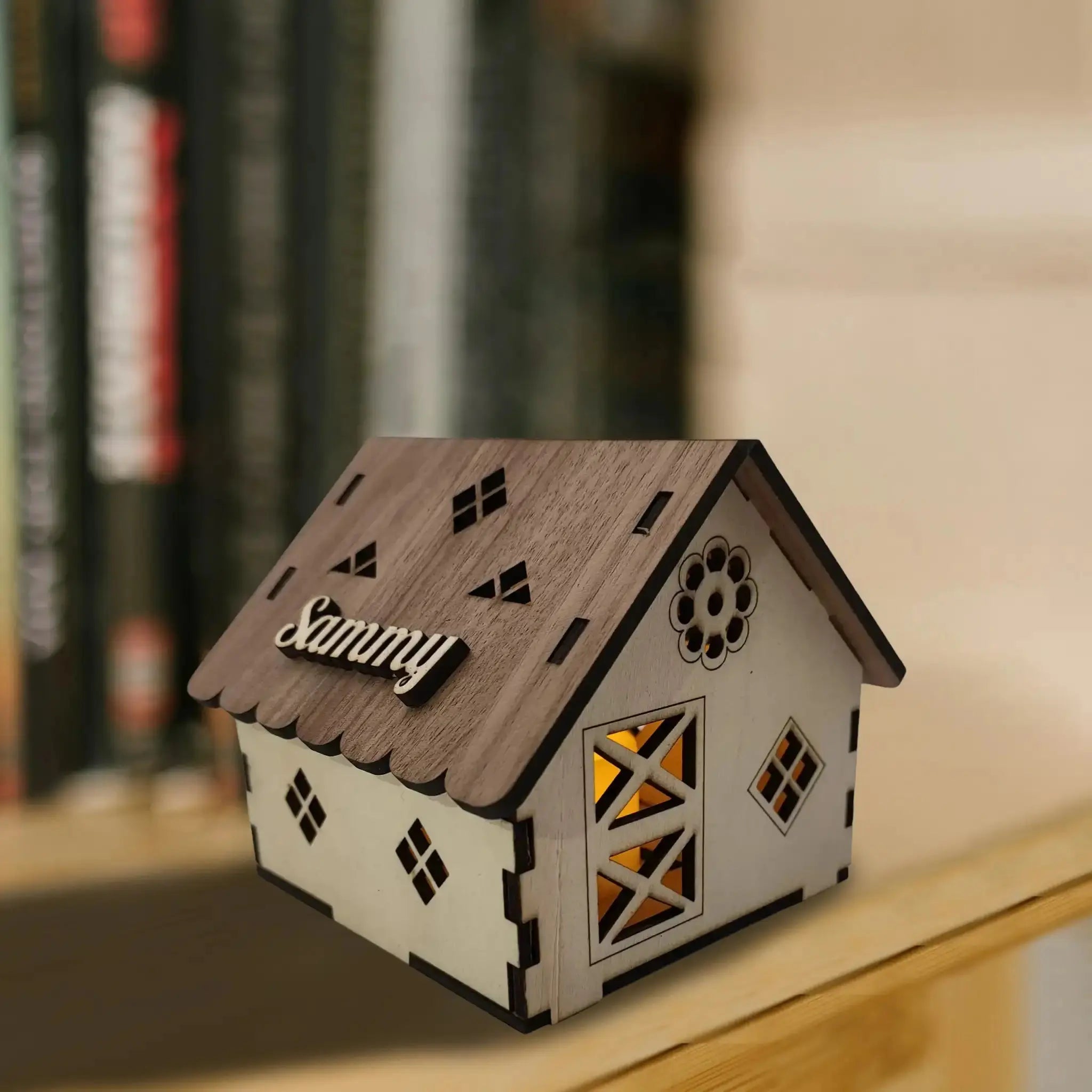 Quaint Tealight House Burn Wow