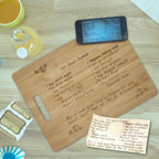 Engraved Recipe Cutting Board Burn Wow