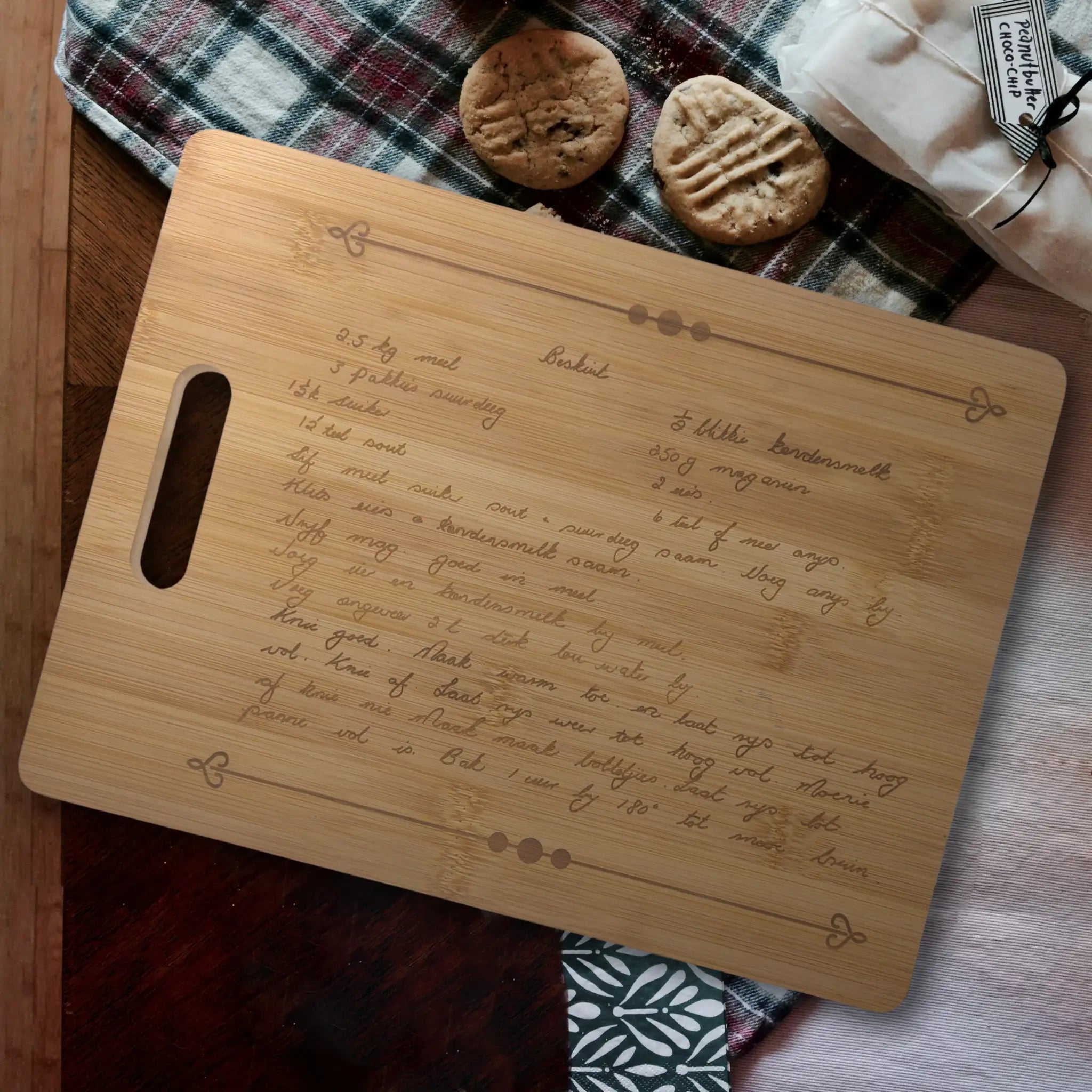 Engraved Recipe Cutting Board Burn Wow