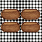 Custom Text Snack Trays (Set of 4) Burn Wow
