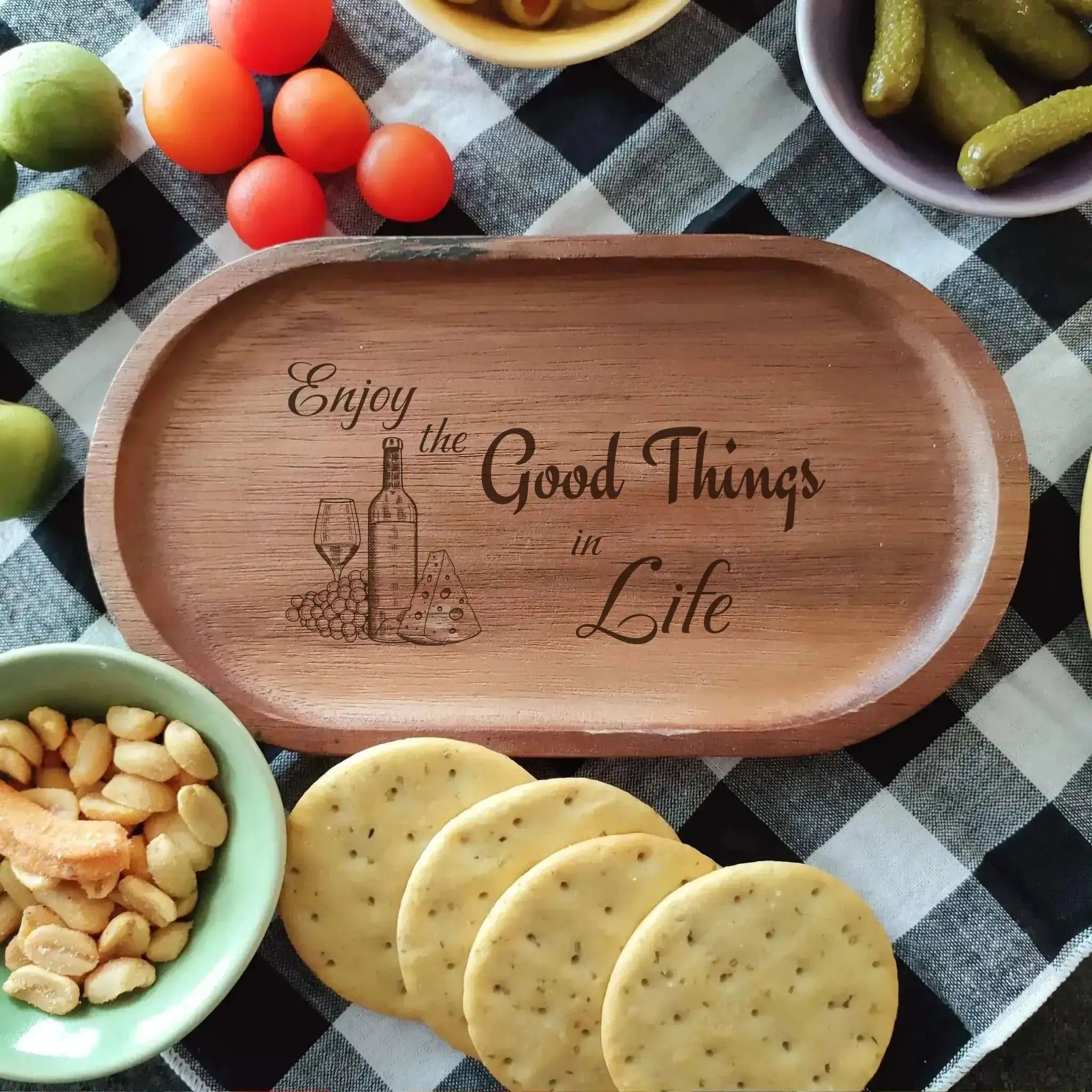 Funny Designs Snack Trays (Set of 4) Burn Wow