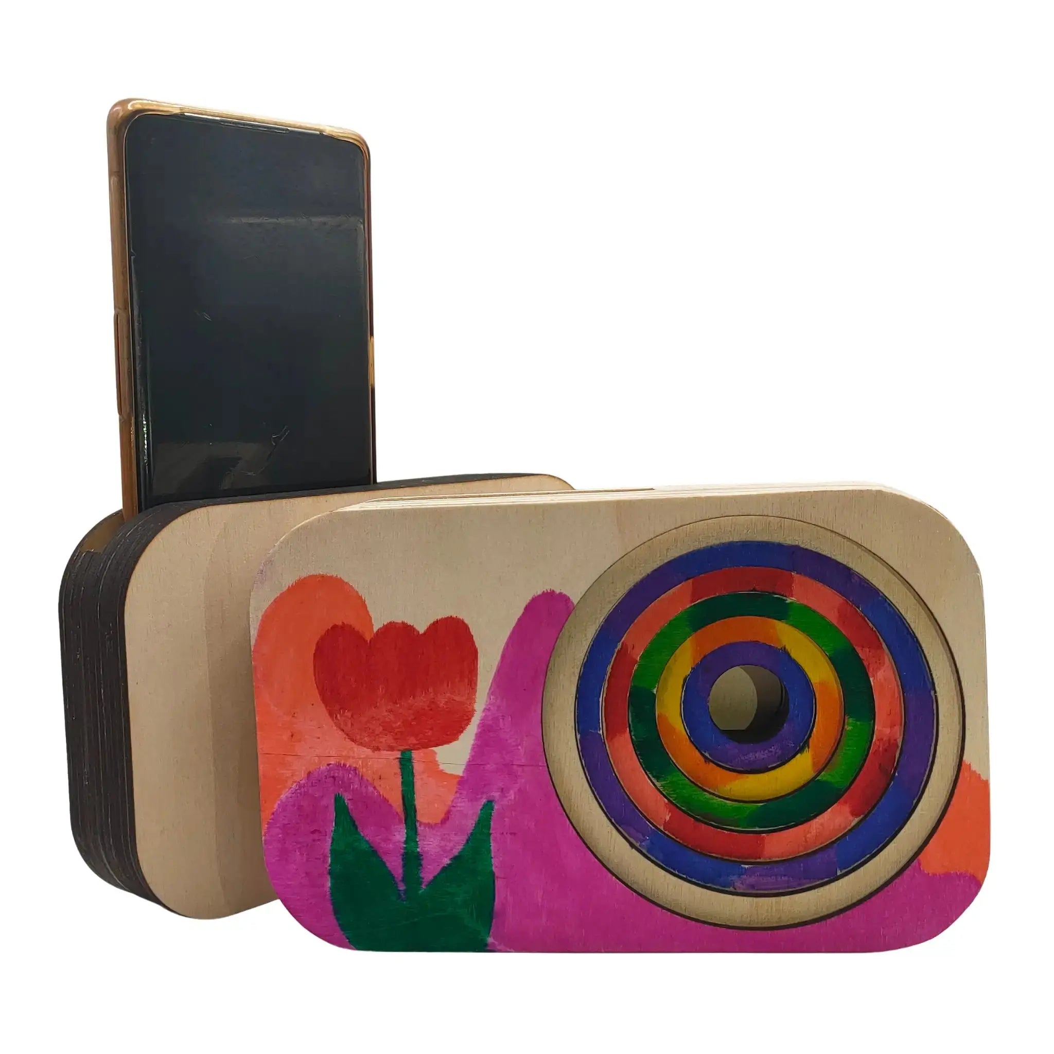 DIY Wooden Phone Speaker Box Burn Wow