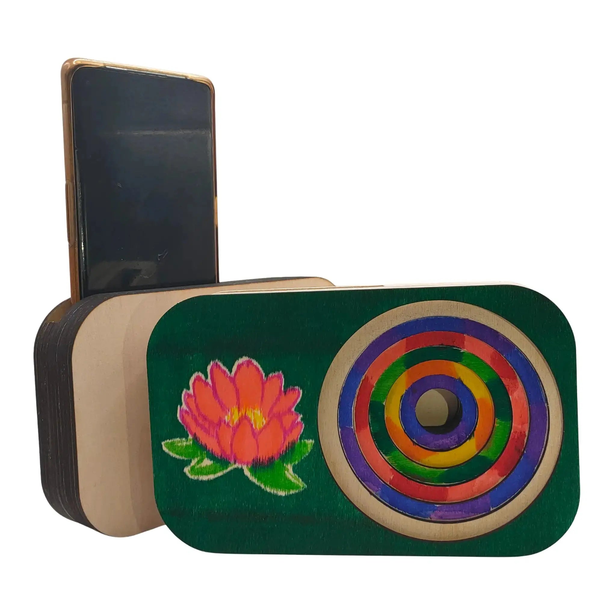 DIY Wooden Phone Speaker Box Burn Wow