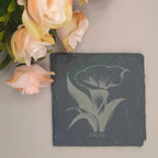 Floral Designs Slate Coasters (Set of 4) Burn Wow