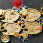 Wine Designs Oval Snack Trays (Set of 4) Burn Wow