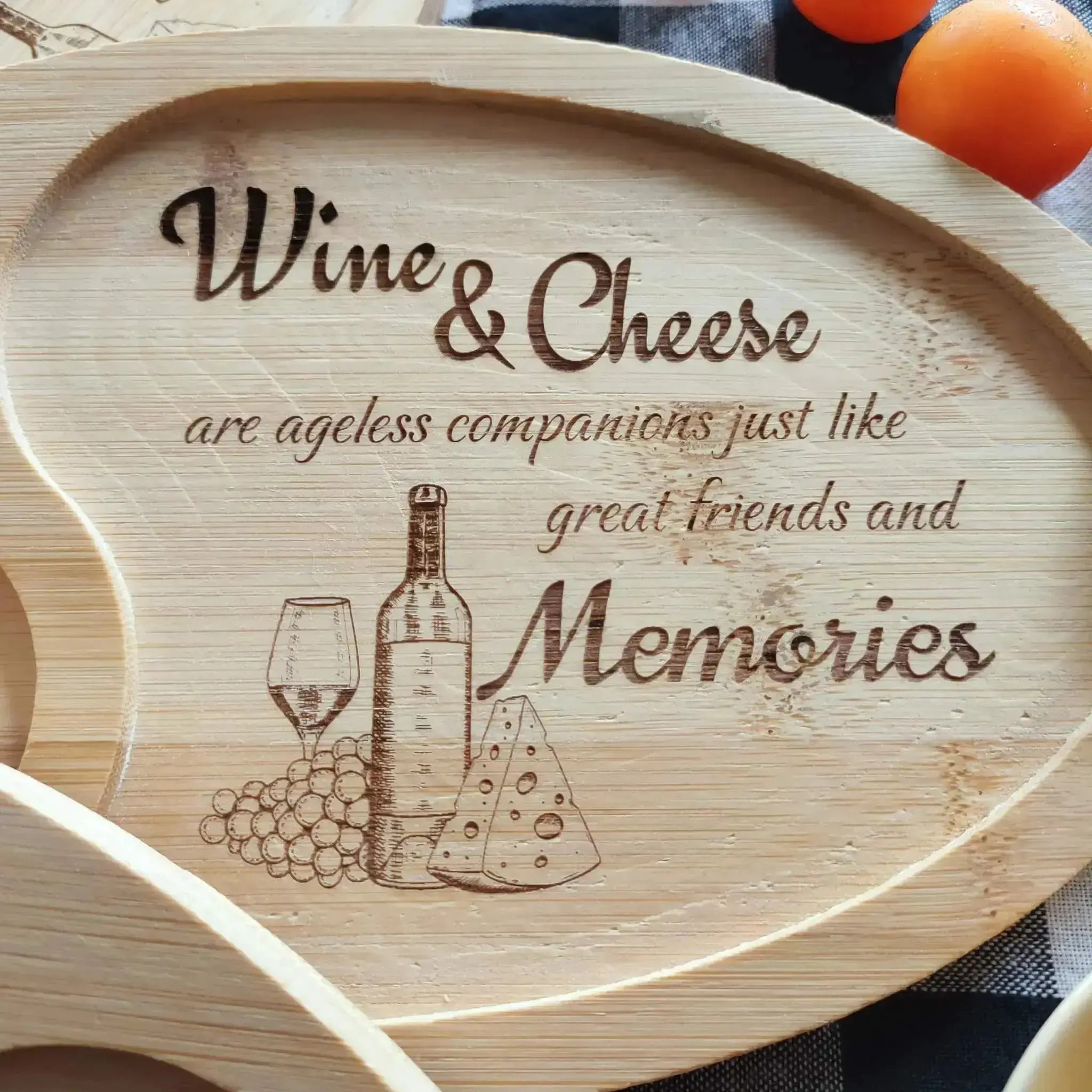 Wine Designs Oval Snack Trays (Set of 4) Burn Wow