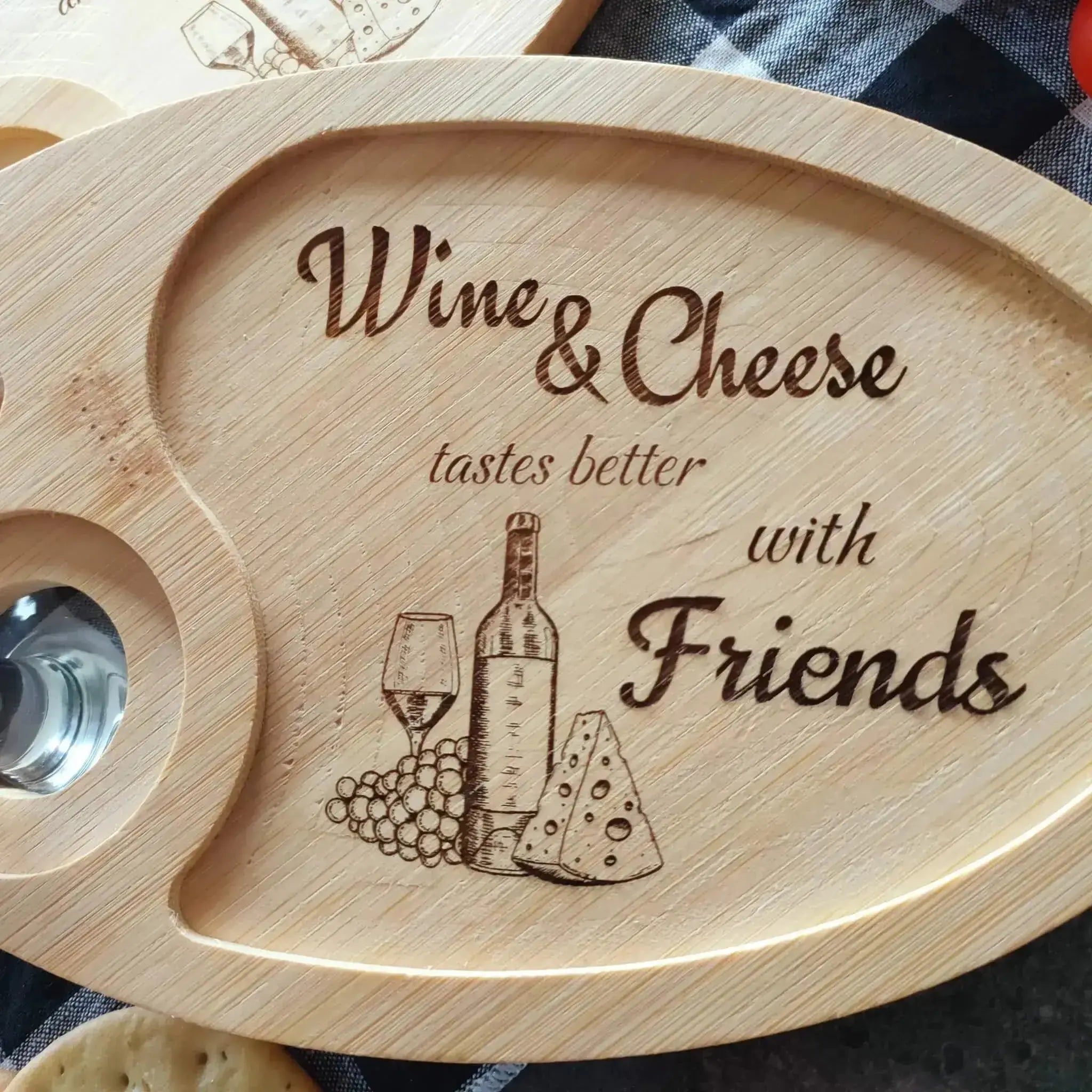Wine Designs Oval Snack Trays (Set of 4) Burn Wow