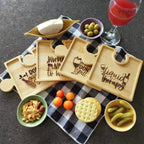 Wine Designs Puzzle Snack Trays (Set of 4) Burn Wow